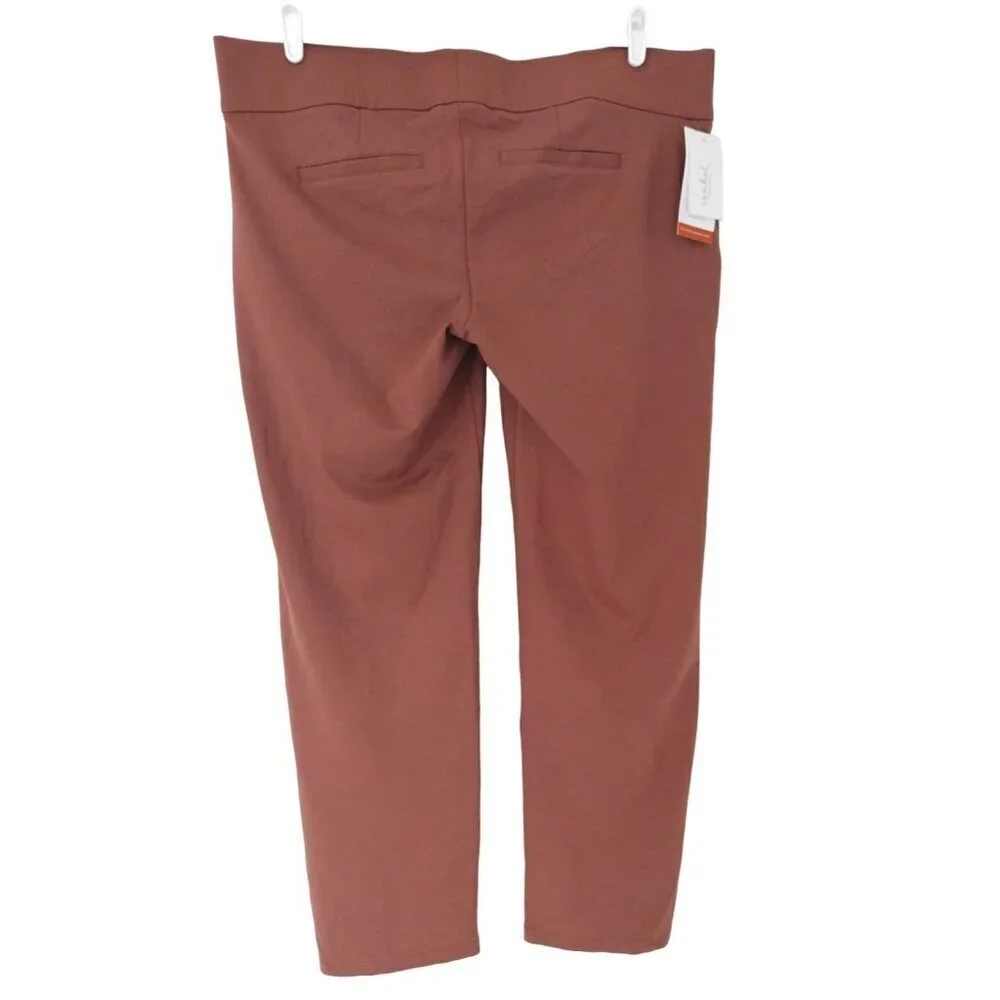 Ingrid Isabel, Straight pants made of Rayon, nylon, spandex, for women, Brown.